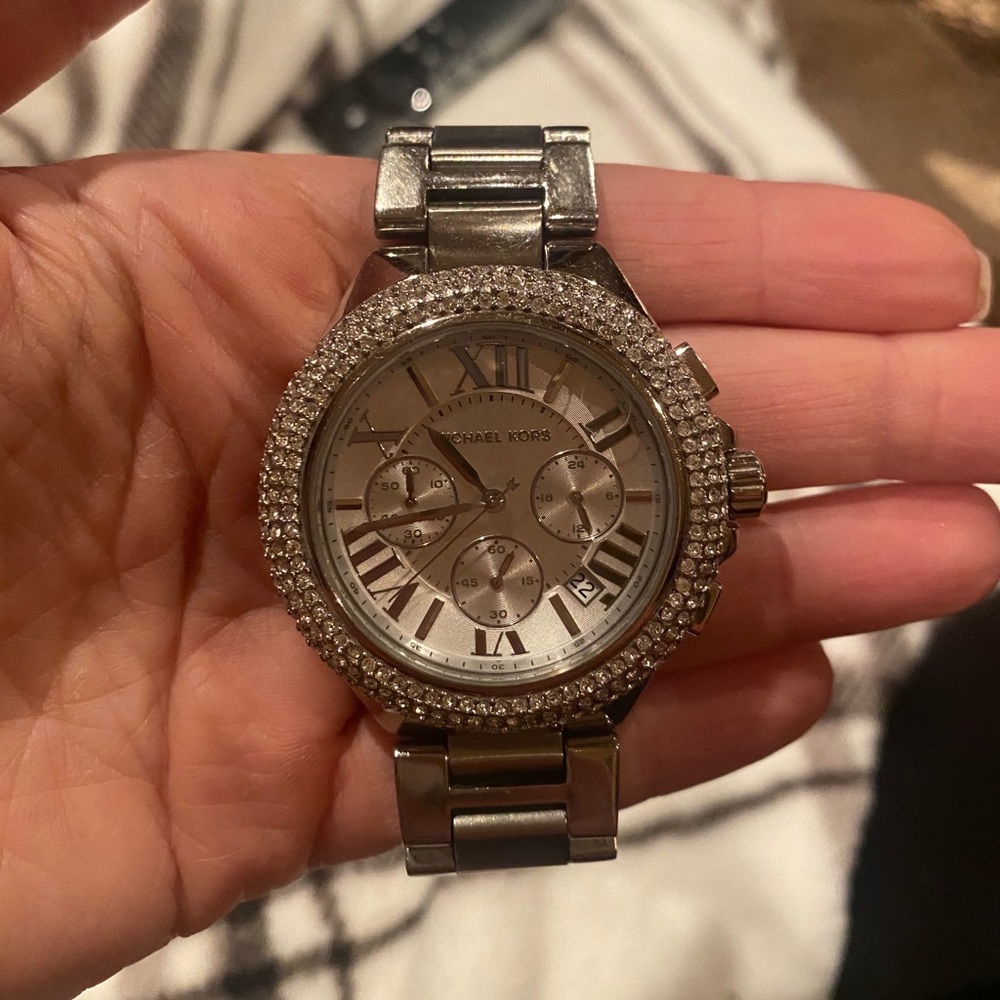 Michael Kors Camille Silver Stainless Steel Watch